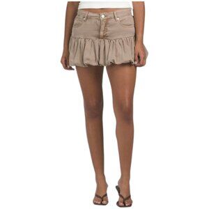 BLANK NYC Twill Bubble Mini Skirt